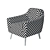 Ritchie - Stylish and Compact Armchair 3D model small image 3