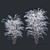 Snow-Covered Philadelphus Coronarius 3D model small image 1