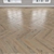 Country Oak Parquet: Herringbone, Linear, Chevron 3D model small image 2