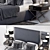 Luxury Sullivan Upholstered Bed 3D model small image 2