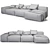 Blo Us Metal Sofa: Stylish Comfort 3D model small image 3