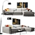 Ditre Italia Buble Blob Corner Sofa 3D model small image 1