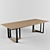 Elegant Ink Table: 2700x1200mm 3D model small image 2