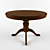 Elegant Walnut Dining Table 3D model small image 1