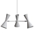 Sleek Cairo Chandelier: Modern Elegance 3D model small image 2