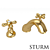 STURM Classica Sink Faucet: Chrome, Bronze, Gold 3D model small image 3