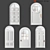 Elegant White Door: Russian Translation Available 3D model small image 1