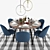 Title: Turbocharged Laforma Mystere Dining Set 3D model small image 1