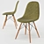 Nellie Mid-Century Eiffel Dining Chair 3D model small image 1