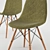 Nellie Mid-Century Eiffel Dining Chair 3D model small image 2