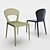 Soffio Contemporary Chairs 3D model small image 1