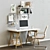 Modern Home Office Setup: Ikea LINNMON / FINWARD Table & More 3D model small image 1