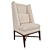 Elegant Chatsworth Dining Chair 3D model small image 1