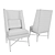 Elegant Chatsworth Dining Chair 3D model small image 3