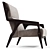 Luxurious Gio Armchair by Coleccion Alexandra 3D model small image 2