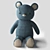 Pottery Barn Kids Denim Teddy 3D model small image 1