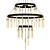 Elegant Axis 3-Tier Chandelier 3D model small image 1