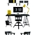 IKEA Work Zone Set with Desk, Lamp, and Chair 3D model small image 2