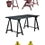 IKEA Work Zone Set with Desk, Lamp, and Chair 3D model small image 3