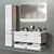 Modern Wood Vanity Unit with Drawers - Tonic II 3D model small image 1