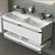 Modern Wood Vanity Unit with Drawers - Tonic II 3D model small image 2