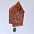 Title: Soviet-Era Cuckoo Clock 3D model small image 3