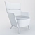 Elegant Lounge Chair - Compact Comfort 3D model small image 3