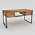 Urban Wood Metal Table: Loft Designe 10776 3D model small image 2