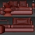 Elegant Hamilton Minotti Sofa 3D model small image 3