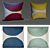 Embroidered Floral Decorative Pillows - Set of 148 3D model small image 2