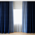 Title: Canvas & Tulle Curtains Set 3D model small image 1