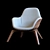 Modern Comfort Chair 3D model small image 1