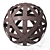 Rustic Metal Orb: Brown 11.75 in 3D model small image 2
