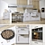Sleek Frame Lack Kitchen: 18 Elegant Color Options 3D model small image 1