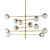 Eichholtz Tortora Brass Globe Chandelier 3D model small image 2