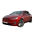 Compact Tesla Model X: Sleek Efficiency 3D model small image 1