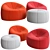 Modern Pumpkin Chair: Ligne Roset 1066 3D model small image 1