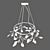 Agate 7 Chandelier: Elegant Beauty 3D model small image 3