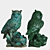 Sculpted Owl Garden Decor 3D model small image 2