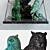 Sculpted Owl Garden Decor 3D model small image 3