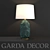 Garda Decor Ceramic Desk Lamp 3D model small image 1