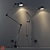 Contemporary Adjustable KIKAN Lamps - La Redoute 3D model small image 1