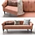 Adeline Upholstered Sofa: Luxurious Comfort for Your Home 3D model small image 1