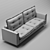 Voluptuous Elegance: Moradillo Only Sofa 3D model small image 3