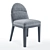 Elegant Aston Dining Chair 3D model small image 1