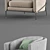Elegant Minotti FIL NOIR Sofa 3D model small image 2