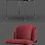 Elegant Fil Noir Chair Set 3D model small image 2