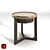 Modern Edge Leather Side Table 3D model small image 1