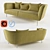 Maja Fabric Sofa - Stylish and Comfortable 3D model small image 1