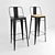 Modern Tolix Bar Stool 3D model small image 1